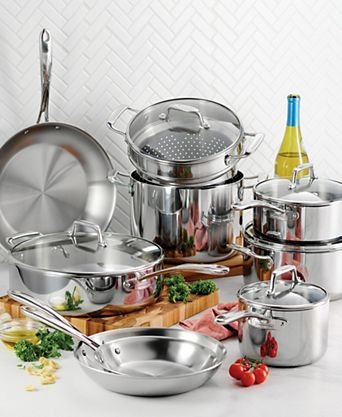 Parini stainless steel cookware set professional grade