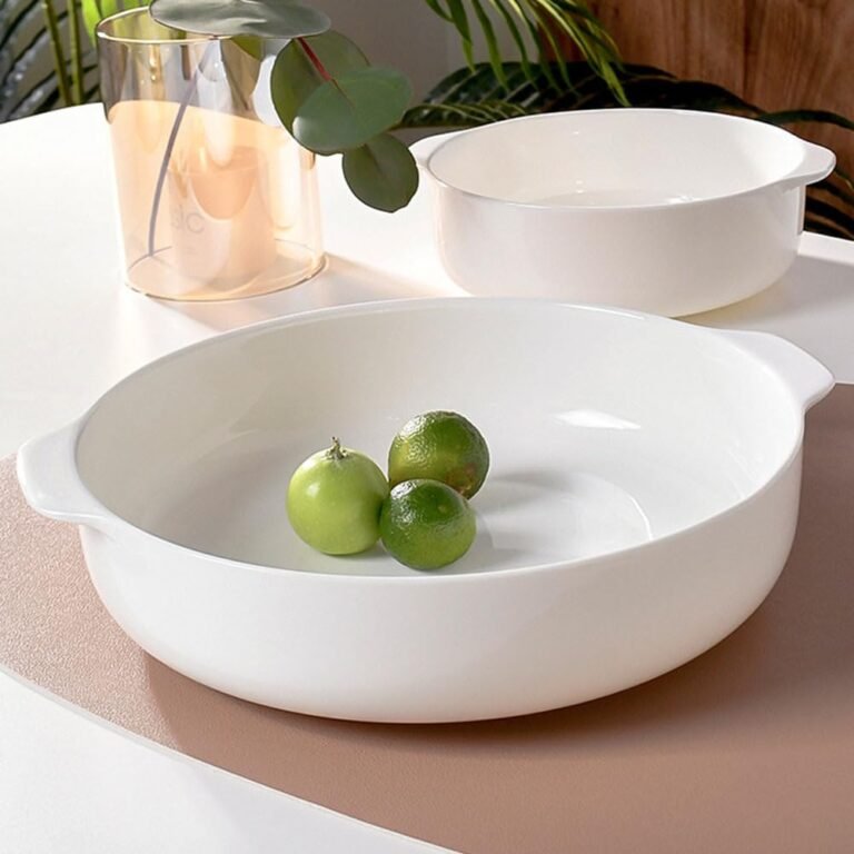 Round Baker Ceramic Baking Dish - Premium Kitchen Cookware