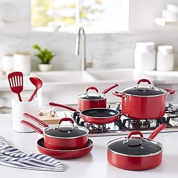 Vibrant Red Cookware Collection - Bold Kitchen Essentials