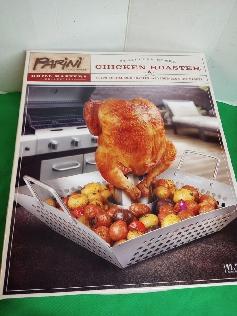 Parini Cookware Chicken Roaster - Vertical Poultry Roasting Pan
