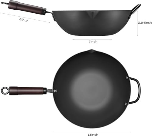 Parini Wok - Cast Iron & Non-Stick Wok Pan